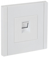 Розетка компьютерная RJ45 кат.5E FORTE&PIANO FP232 бел. IEK FP-K10-1-K01