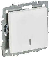 Выключатель 1-кл. СП BRITE ВС10-1-1-БрАБ 10А с индикацией механизм арктич. бел. IEK BR-V10-1-10-K91