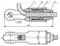 Зажим концевой цанговый КС-086-1
