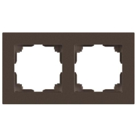 Рамка 2-м СП Accent 6-502-08 бронза Intro Б0063777
