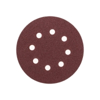 Диск абразивный на ворсовой основе на липучке перфорир. P80 125мм (уп.10шт) Kranz KR-91-1166