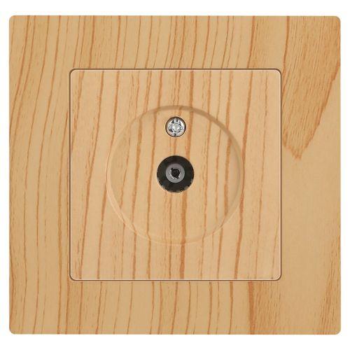 Розетка телевизионная одиночная TV СП Accent 6-301-11 IP20 сосна Intro Б0063622