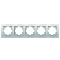 Рамка 5-м Афина универс. серебр. Universal A1042-S