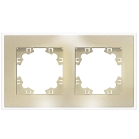 Рамка 2-м Афина стеклянная зол. UNIVersal 2291