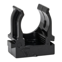 Держатель для труб (клипса) d16мм для монтажного пистолета черн. (уп.100шт) Plast EKF derjp-z-16-black