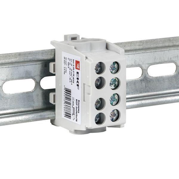 Клемма распределительная КСР с двойн. винтом 2х25/2х16 сер. PROxima EKF ksr-2.25-2.16-grey