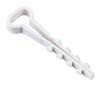 Дюбель-хомут 5х10мм для плоского кабеля нейлон бел. (уп.25шт) IEK UDH14-05-10-025-K01