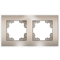 Рамка 2-м Афина стеклянная шампань UNIVersal 2279