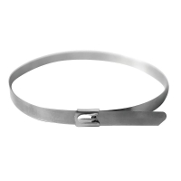 Хомут кабельный 13х350 нерж. сталь AISI 304 серебр. (уп.20шт) DKC 27420