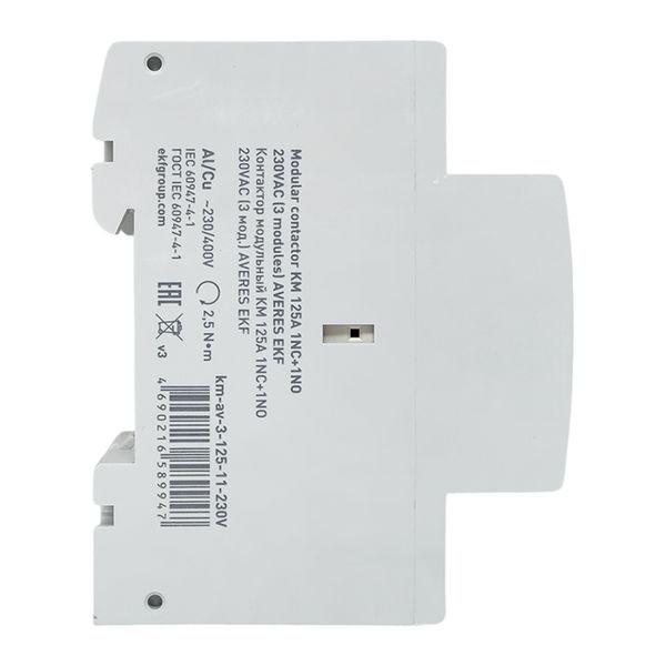Контактор модульный КМ 125А 1NC+1NO 230В AC (3 мод.) AVERES EKF km-av-3-125-11-230V