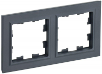 Рамка 2-м BRITE РУ-2-БрГ графит IEK BR-M22-K53
