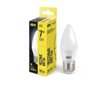 Лампа светодиодная C35 7Вт свеча 3000К E27 230В IEK LLE-C35-7-230-30-E27