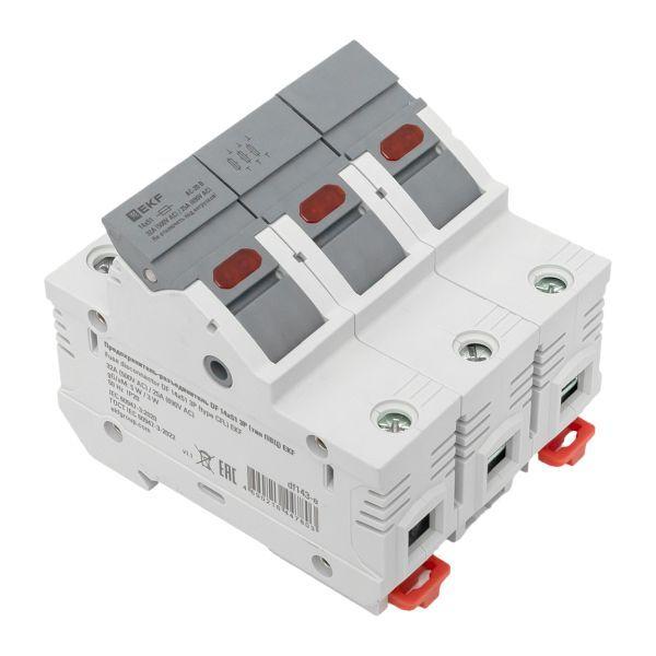 Предохранитель-разъединитель DF 14х51 3п (тип ПВЦ) EKF df143-e