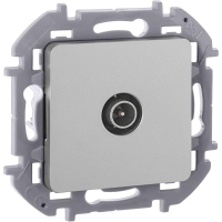 Розетка телевизионная проходная TV Inspiria 14дБ 5-862мГц механизм алюм. IEK 673862