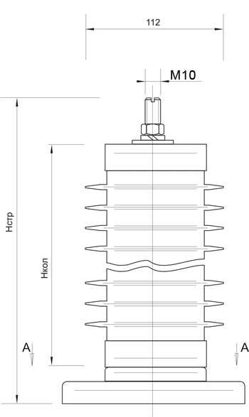 Ограничители перенапряжения нелинейные типа ОПНп-27,5 кВ