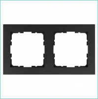 Рамка 2-м G-Classic антрацит Jasmart G1002B