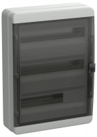 Корпус КМПн-54 TEKFOR IP65 черн. прозр. дверь пластик. IEK TF5-KP72-N-54-65-K03-K02