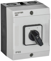 Переключатель кулачковый 10А (сх. 54) в боксе стандартная рукоятка IEK MI-CS20-010-054