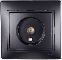 Розетка телевизионная проходная TV СП Mira черн. бархат LEZARD 701-4242-129