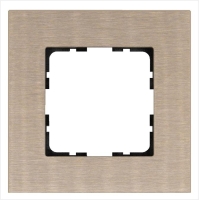 Рамка 1-м G-Metal метал. алюм. шампань Champagne Gold Jasmart G1001AG