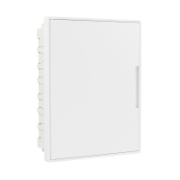 Щиток встраиваемый 24мод. с бел. дверцей с 4 шинами PEN (2шт на 8 отверст. и 2шт на 6 отверст.) бел. DKC F24B1WW