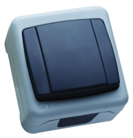 Выключатель 1-кл. IP44 с пружинным зажимом Makel 37064101