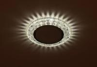 Светильник DK LD24 SL/WH GX53 декор со светодиод. подсветкой прозр. ЭРА Б0029631