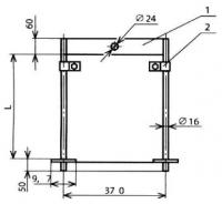 Штанга двойная для грузов КС-106