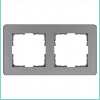 Рамка 2-м G-Flex алюм. Jasmart G1102S