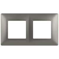 Рамка 2-м Elegance 14-5002-16 для розеток и выключателей титан Эра Б0065815
