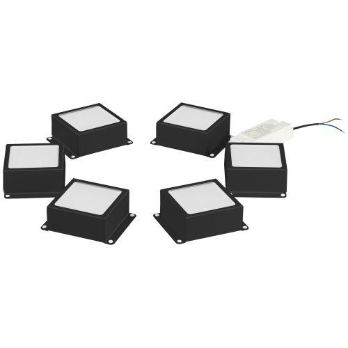 Светильник светодиодный SPO-646-3-4K-B6 36Вт 4000К 3420лм грильято 100х100 домино компл. 6 кубиков и драйвер бел. Эра Б0063052