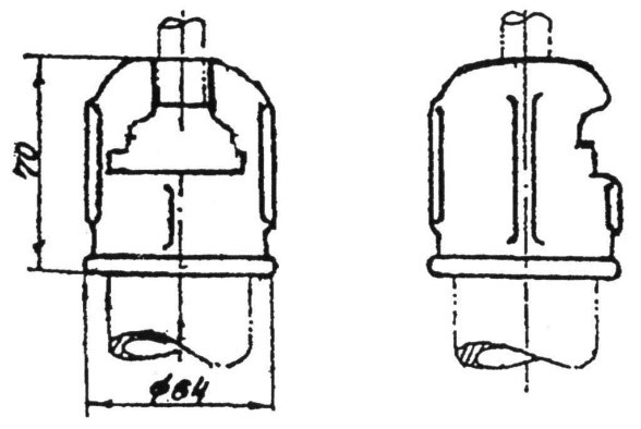 Муфта крепления трубы 1 1/2" к пестику КС-033