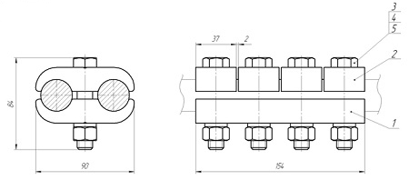 Зажим плашечный ПА-6-1