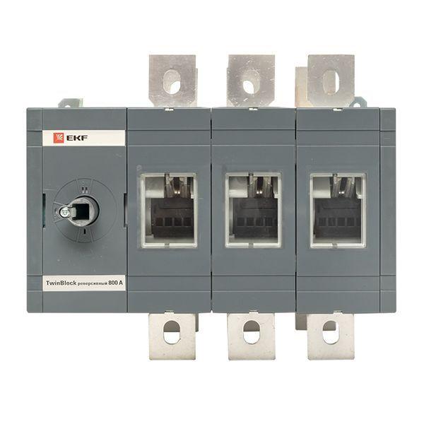 Рубильник 3п 630А реверсивный без рукоятки управления TwinBlock EKF tb-s-630-3p-rev