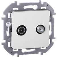 Розетка телевизионная TV/SAT Inspiria с топологией "звезда" механизм бел. IEK 673880