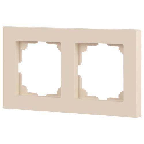 Рамка 2-м СП Accent 6-502-02 сл. кость Intro Б0063752
