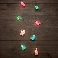 Гирлянда светодиодная "Новый год" 1.5м 10LED тепл. бел. провод прозр. питание 2хAA (батарейки не в комплекте) Neon-Night 303-081