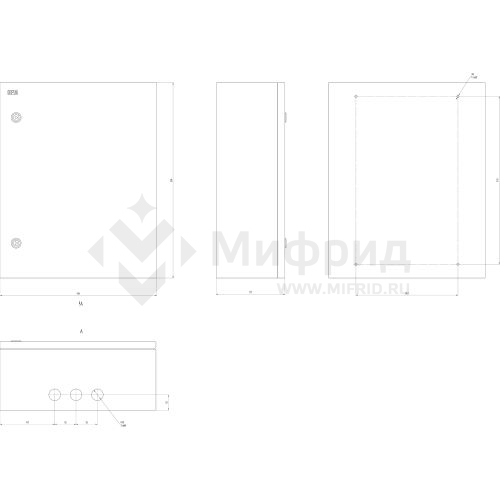 Корпус ЩМП-06 500х400х175 IP31 NO_SIMPLE_SHMP-06_IP31 метал. SIMPLE Эра Б0041657