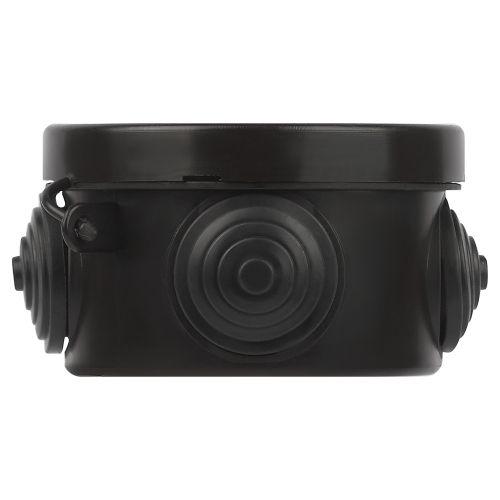 Коробка распаячная ОП 65х40мм с гермовводами 4 входа IP54 черн. KOR-65-40-4g-B Эра Б0061799