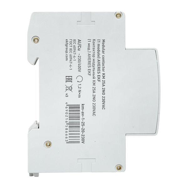 Контактор модульный КМ 25А 2NО 230В AC (1 мод.) AVERES EKF km-av-1-25-20-230V