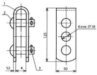 Скоба крепления троса  КС-162