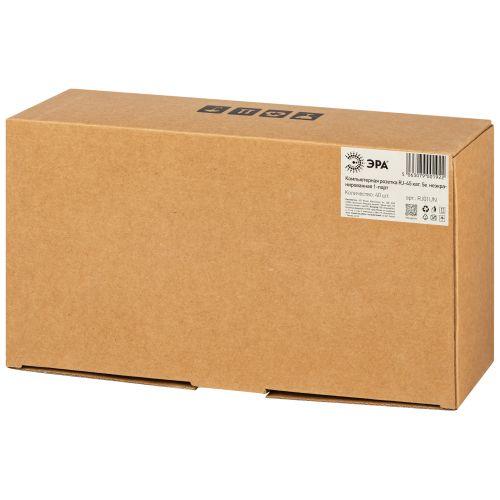 Розетка компьютерная 1-м RJ45 кат.5E неэкранир. Эра Б0056900