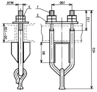 Бугель с серьгой тип III (удлиненный) КС-091