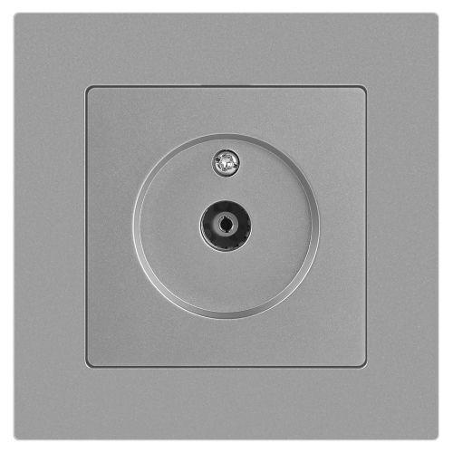 Розетка телевизионная одиночная TV СП Accent 6-301-03 IP20 алюм. Intro Б0063607