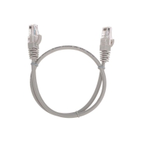 Патч-корд U/UTP CAT 5e RJ45-RJ45 26AWG LSZH сер. 0.5м Rexant 02-0100-05