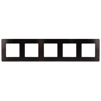 Рамка 5-м 12-5105-06 сатин черн. Эра Б0052544
