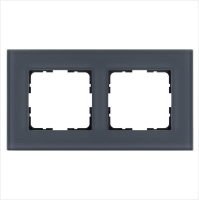 Рамка 2-м G-Glass стекло маренго Jasmart G1002GC