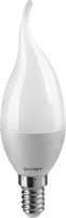 Лампа светодиодная 71 621 OLL-FC37-6-230-4K-E14-FR 6Вт свеча на ветру 4000К нейтр. бел. E14 600лм 176-264В ОНЛАЙТ 71621