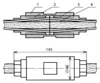 Зажим стыковой цанговый КС-085-1