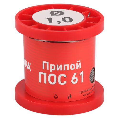 Припой PL-PR05 для пайки ПОС 61 проволока d1.0мм катушка 100 грамм Эра Б0052563